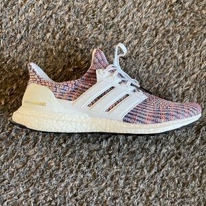 Adidas Ultra Boost 4.0  White-Multi Color  Size 11 (mens)